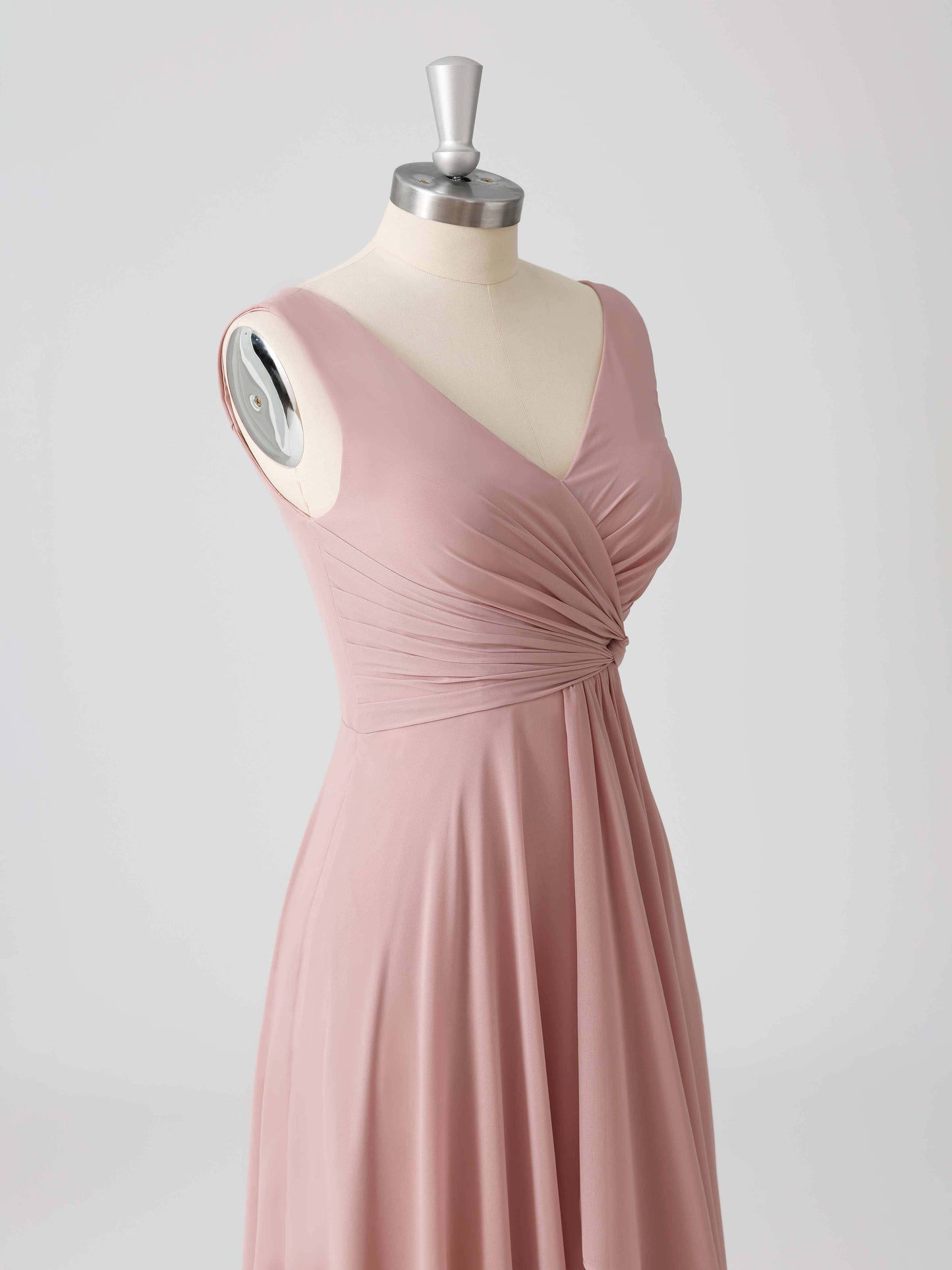Laverna A-line V-Neck Sleeveless Asymmetrical Bridesmaid Dresses
