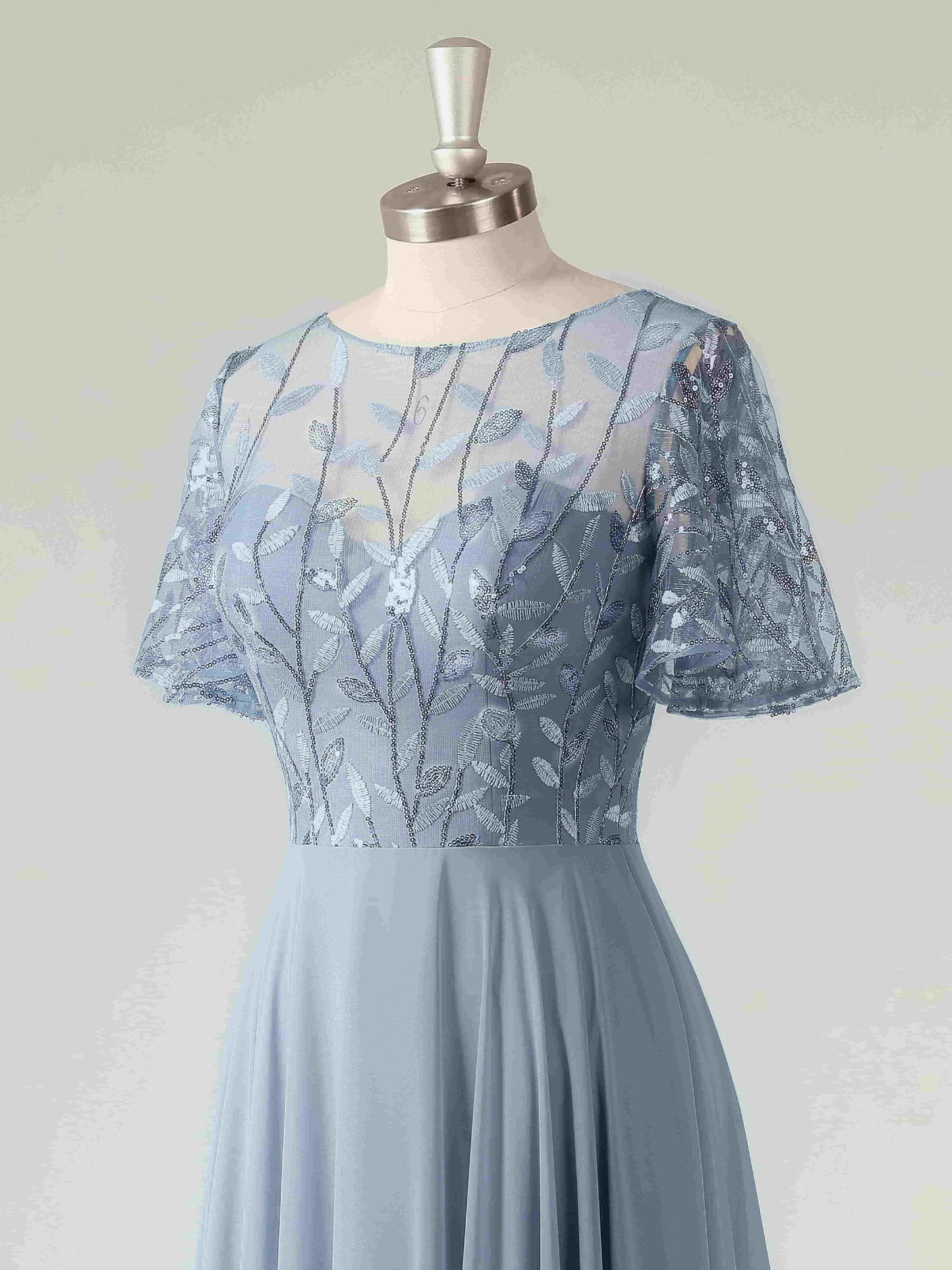 Malina Elegant Illusion A-line Mother of the Bride Dresses