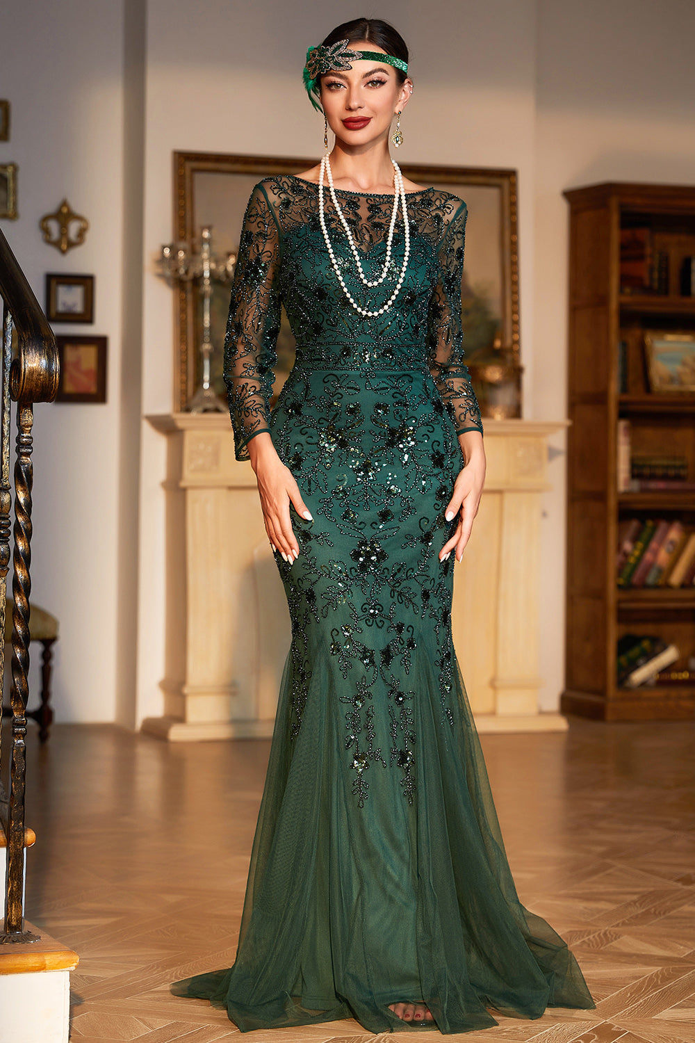 1920s Flapper Dress Long Fringe Gatsby Dress Roaring 20s Sequin Beaded feolate 1920s Flapper Dress Long Fringe Gatsby Dress Roaring 20s Sequin Beaded feolate