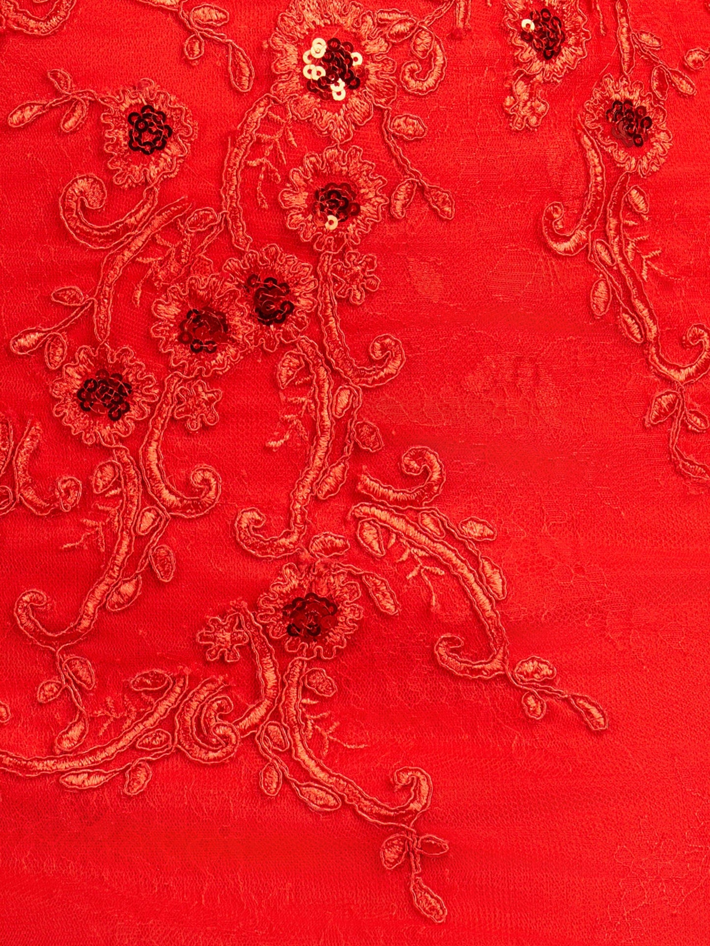 Sharlie | Red Sheath Beaded Flowers Homecoming Dress