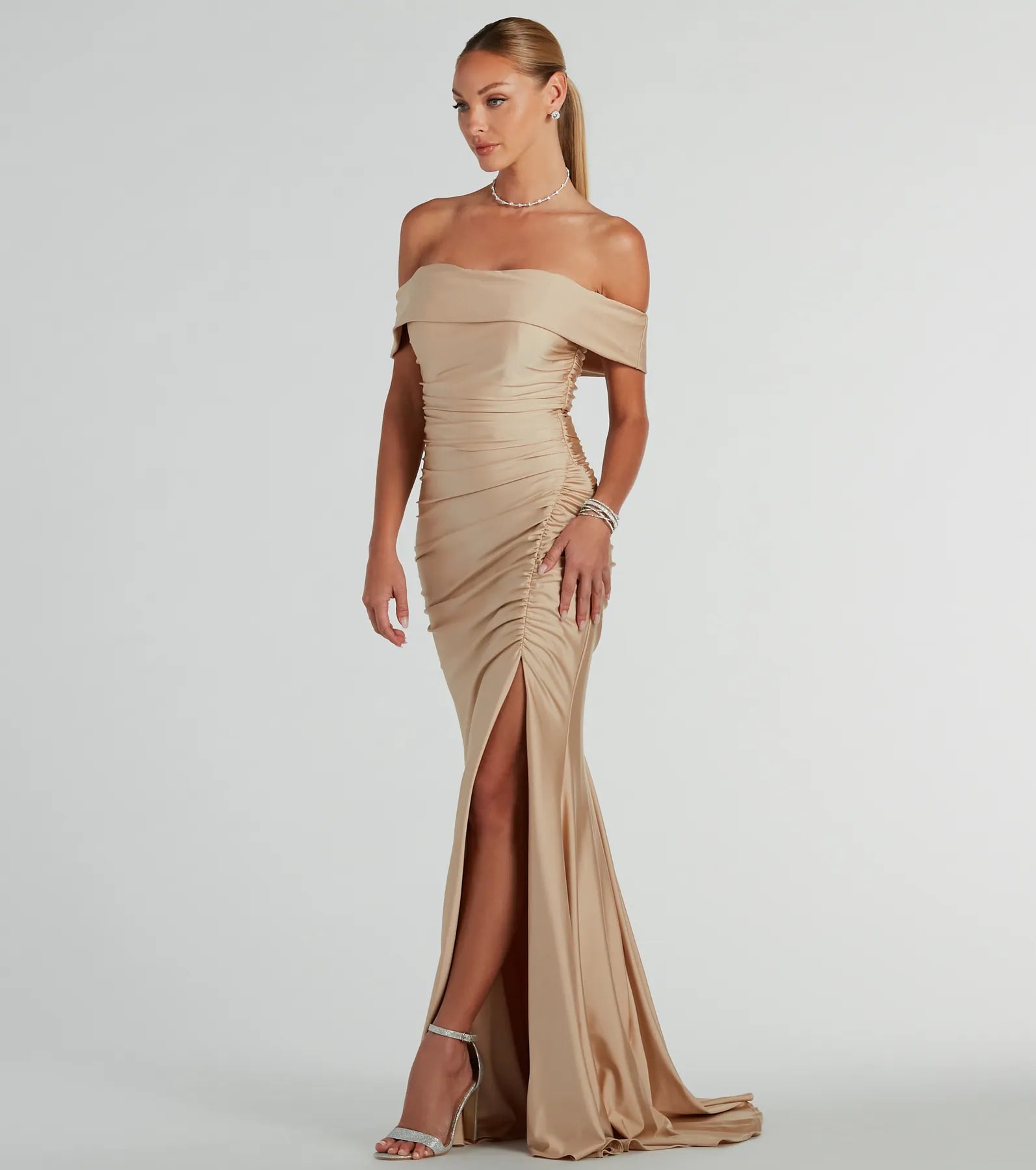 Alicia Off-The-Shoulder Mermaid Formal Dress