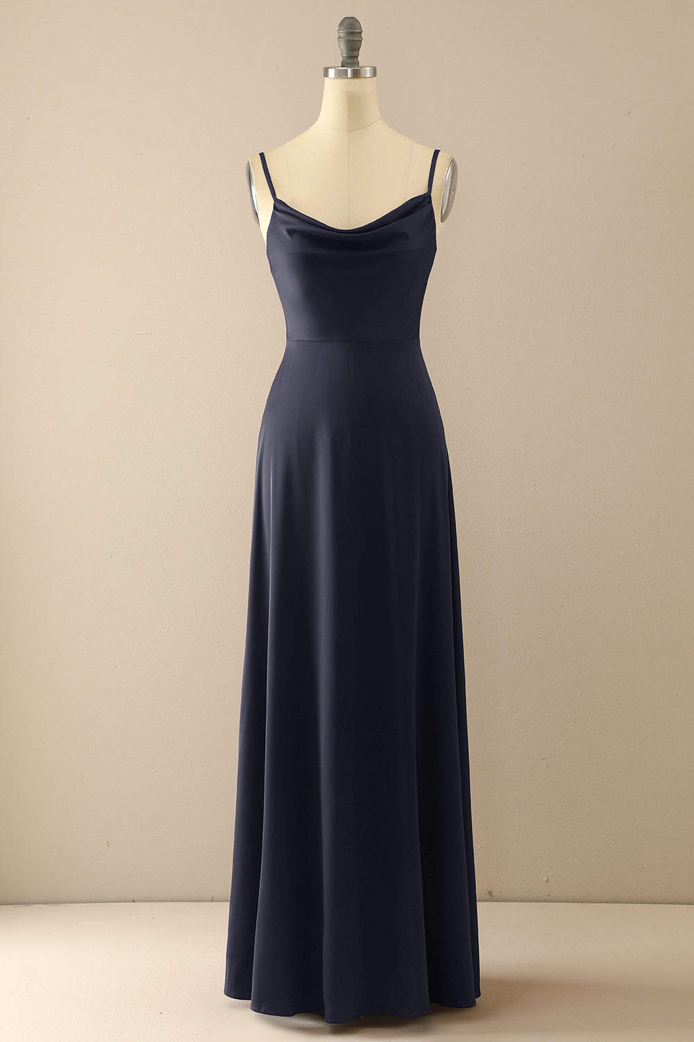 Simple Spaghetti Straps Long Prom Dress