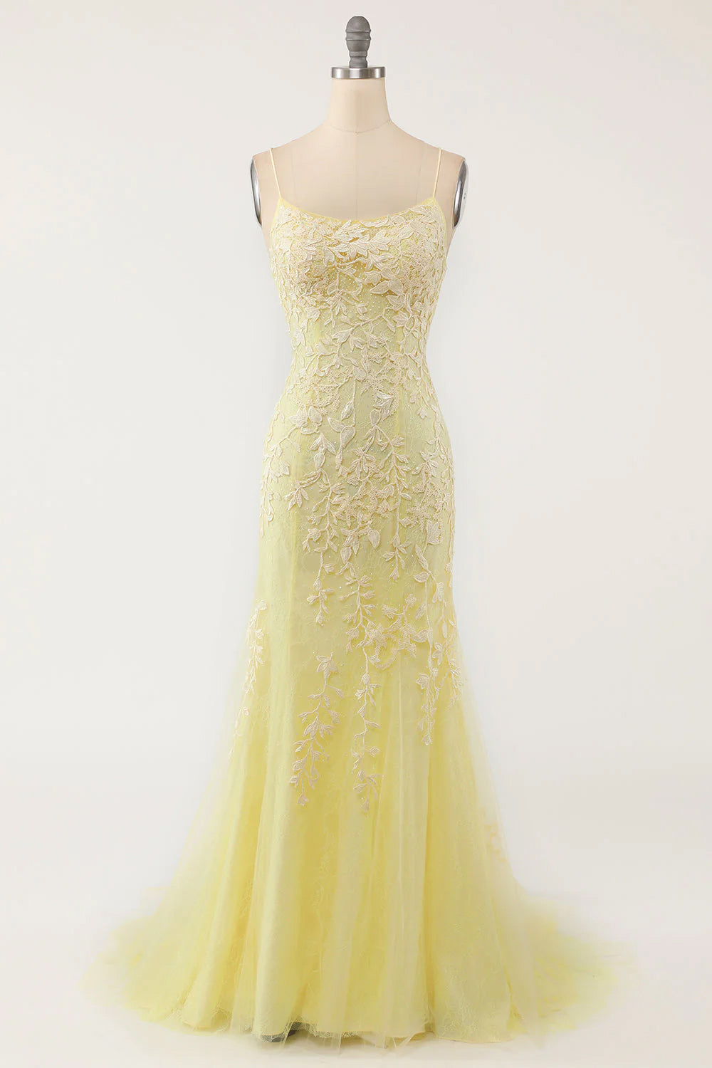 Mint Mermaid Long Prom Dress with Appliques