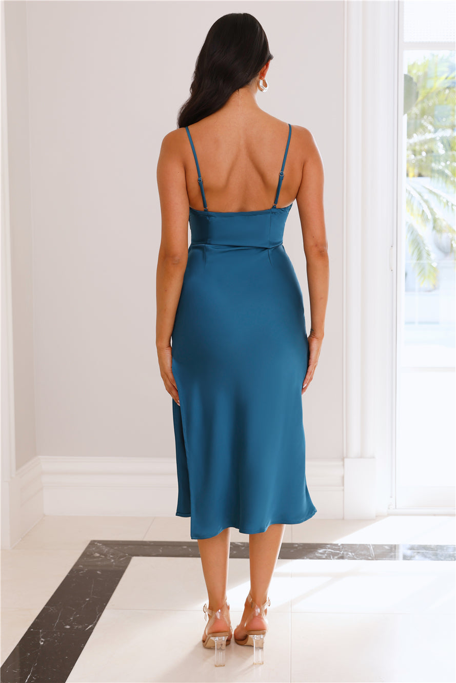 Jane Times Midi Dress Teal