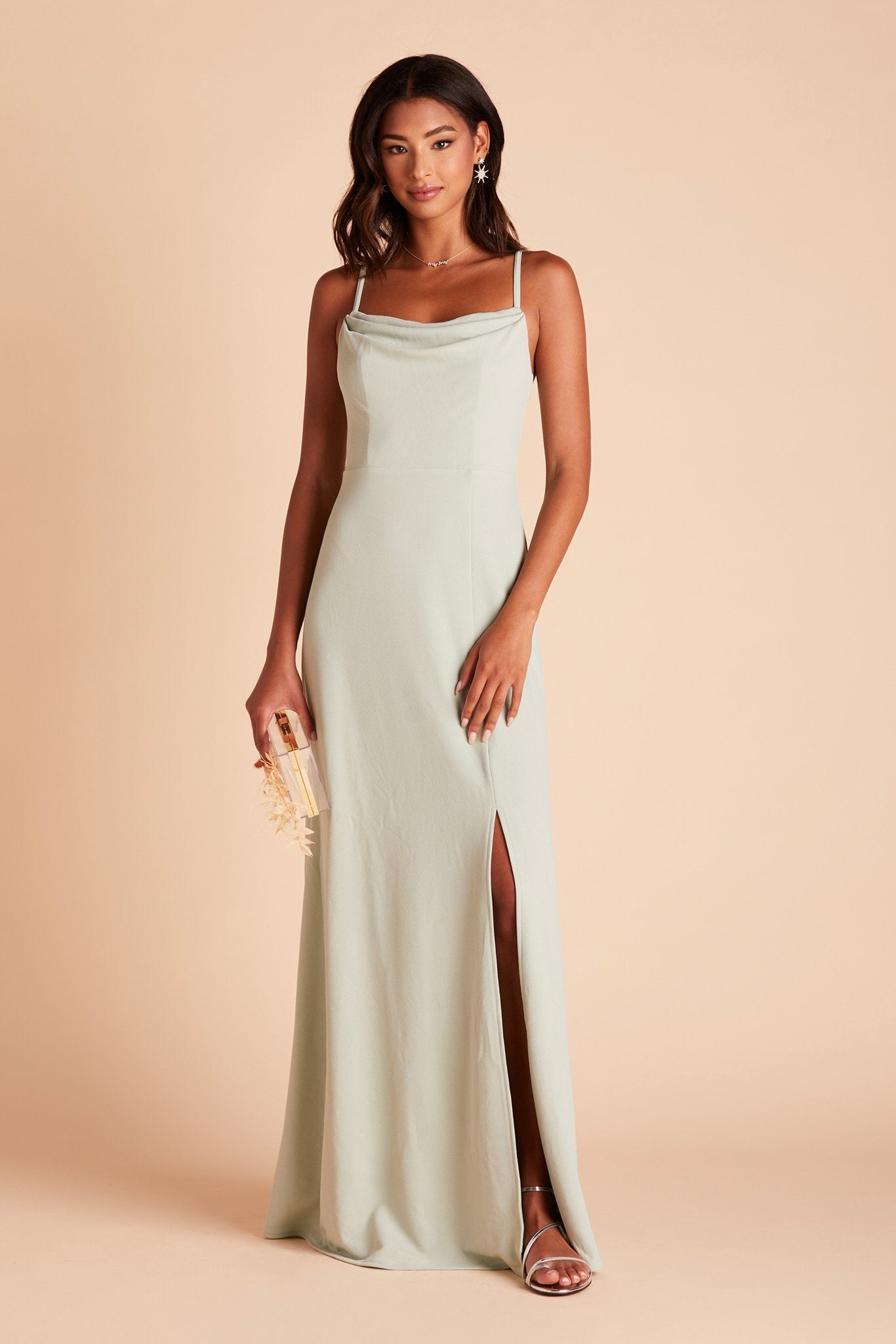 Ash Crepe Dress - Sage