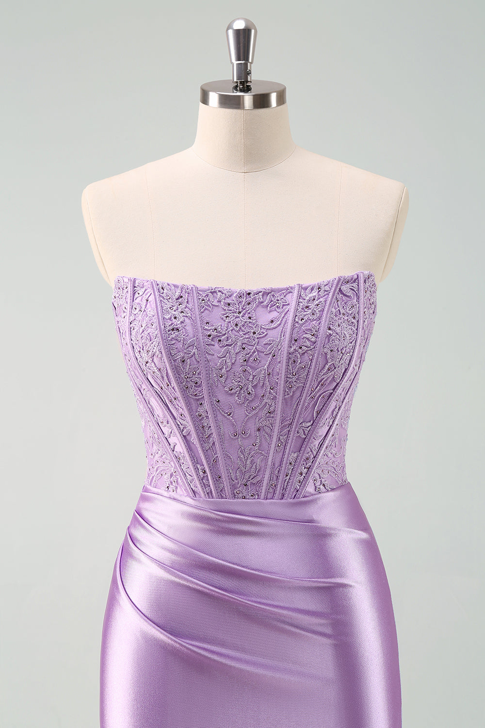 Sparky Purple Strapless Bodycon Short Homecoming Dress