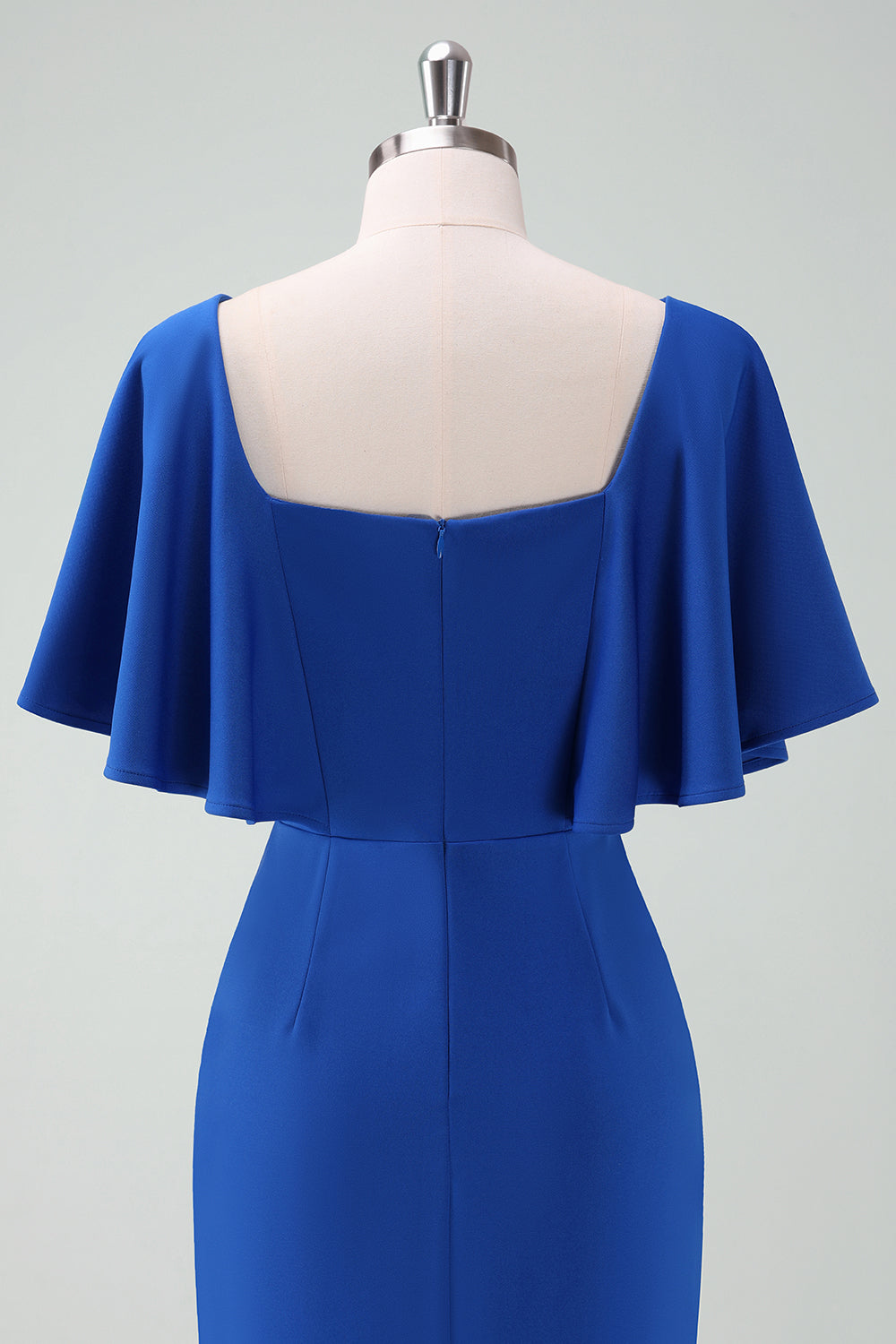 Royal Blue Bodycon Mother of Bride Dress with Short Sleeves