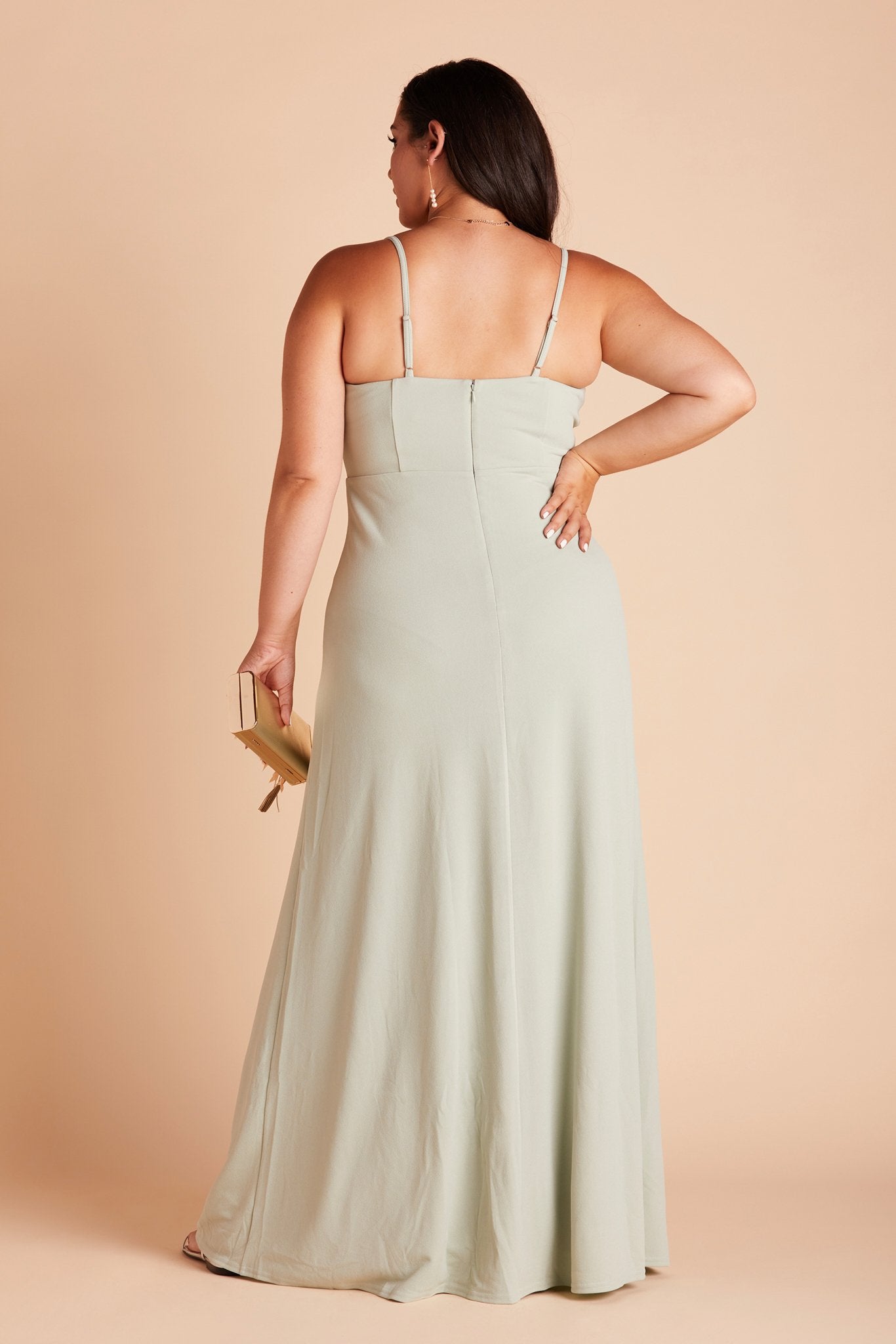 Ash Crepe Dress - Sage