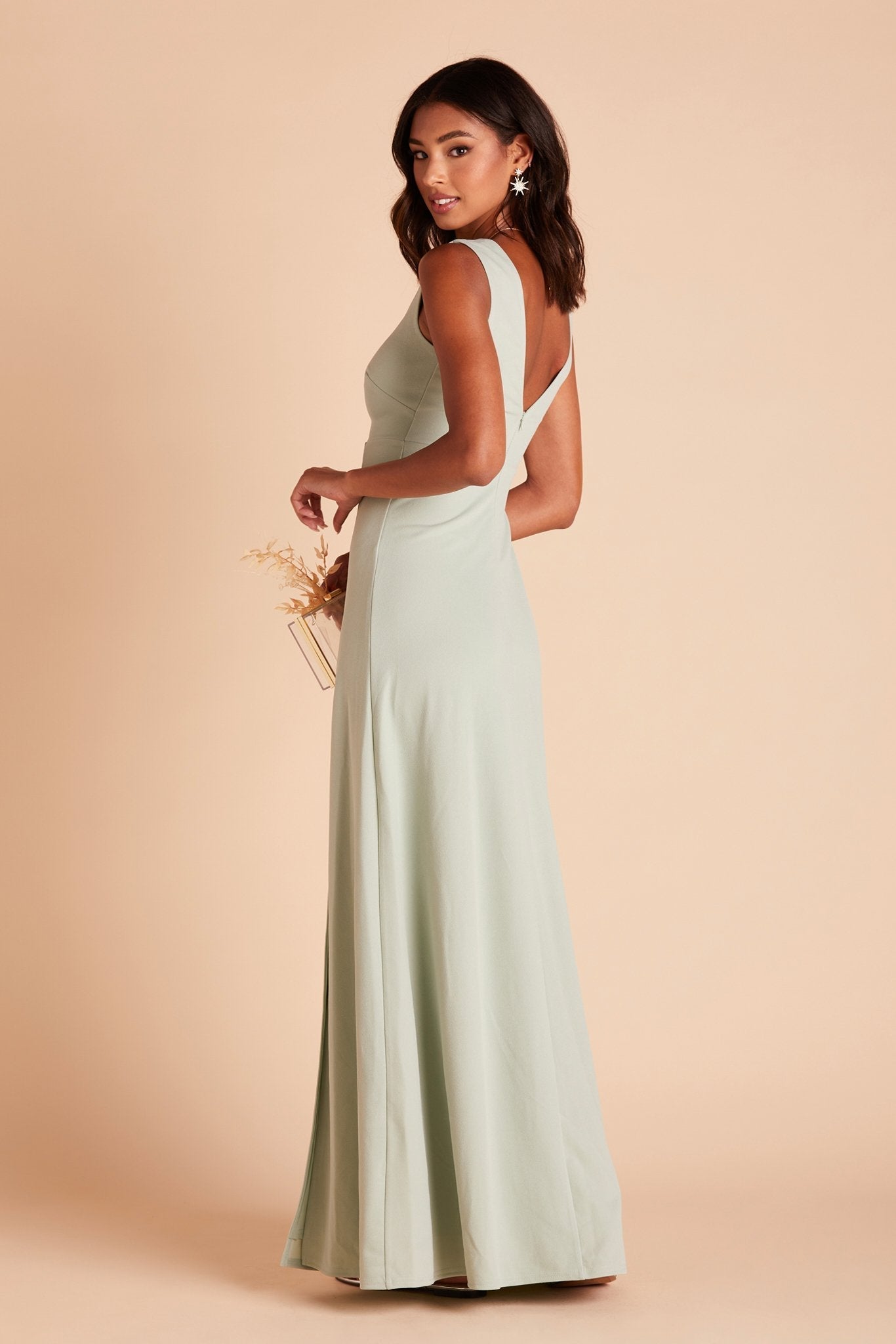 Shamin Crepe Dress - Sage