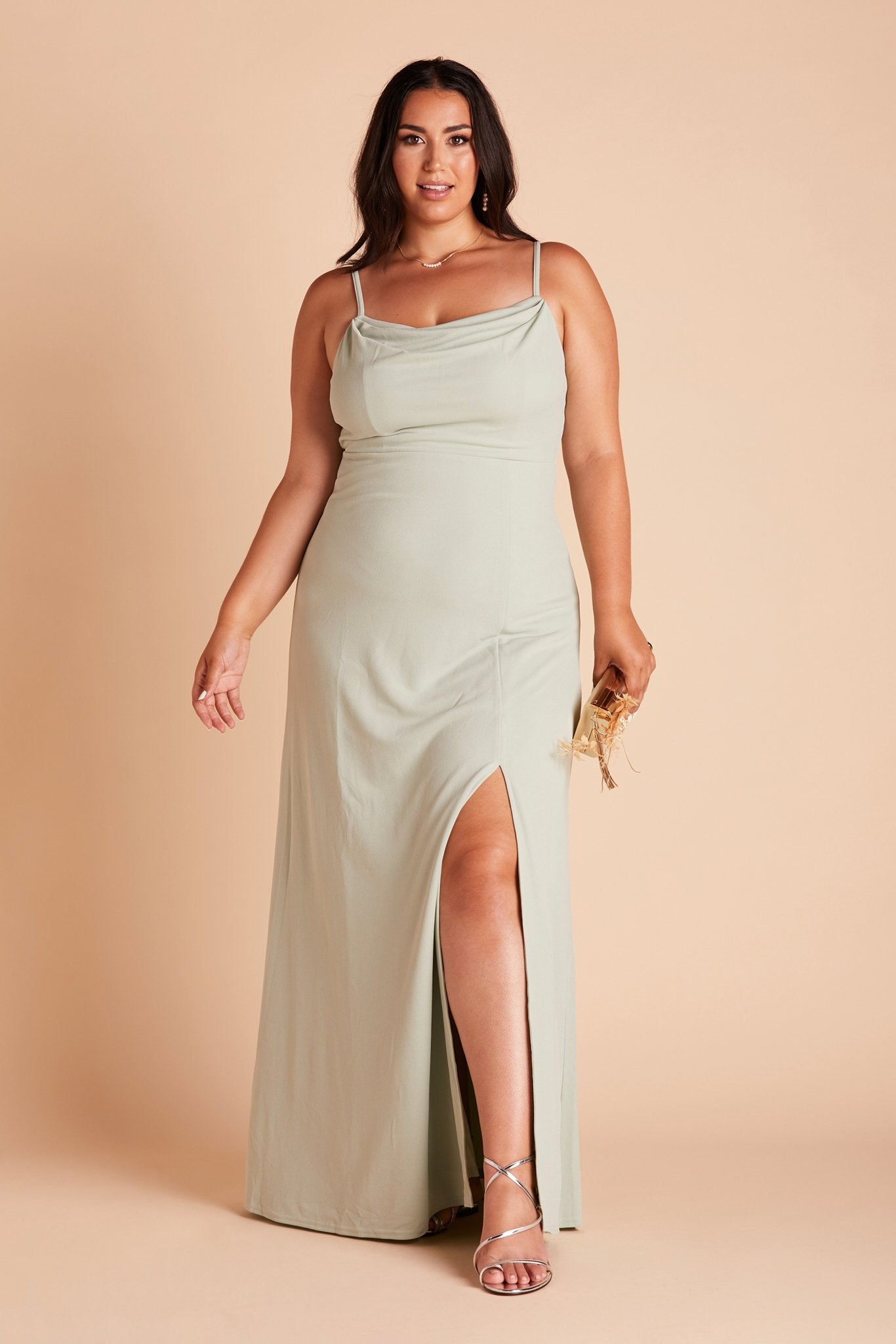 Ash Crepe Dress - Sage