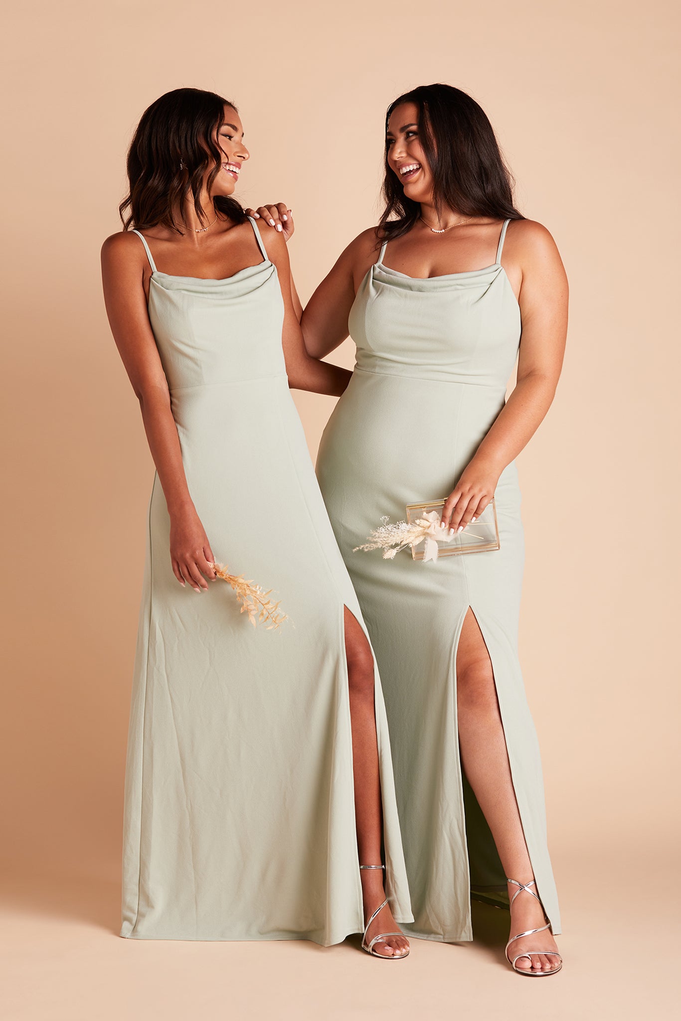 Ash Crepe Dress - Sage