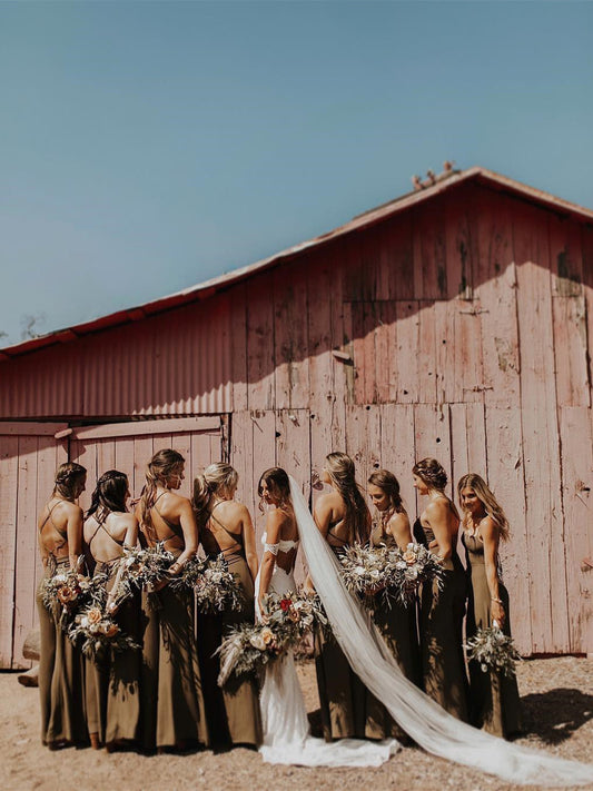 Romantic Jersey A-line Bridesmaid Dresses Long Jumpsuit Gowns