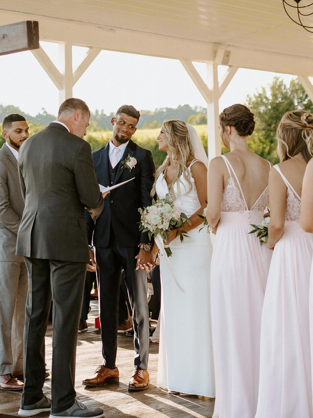 Elegant Chiffon Floor-length Bridesmaid Dresses A-line Long Gowns