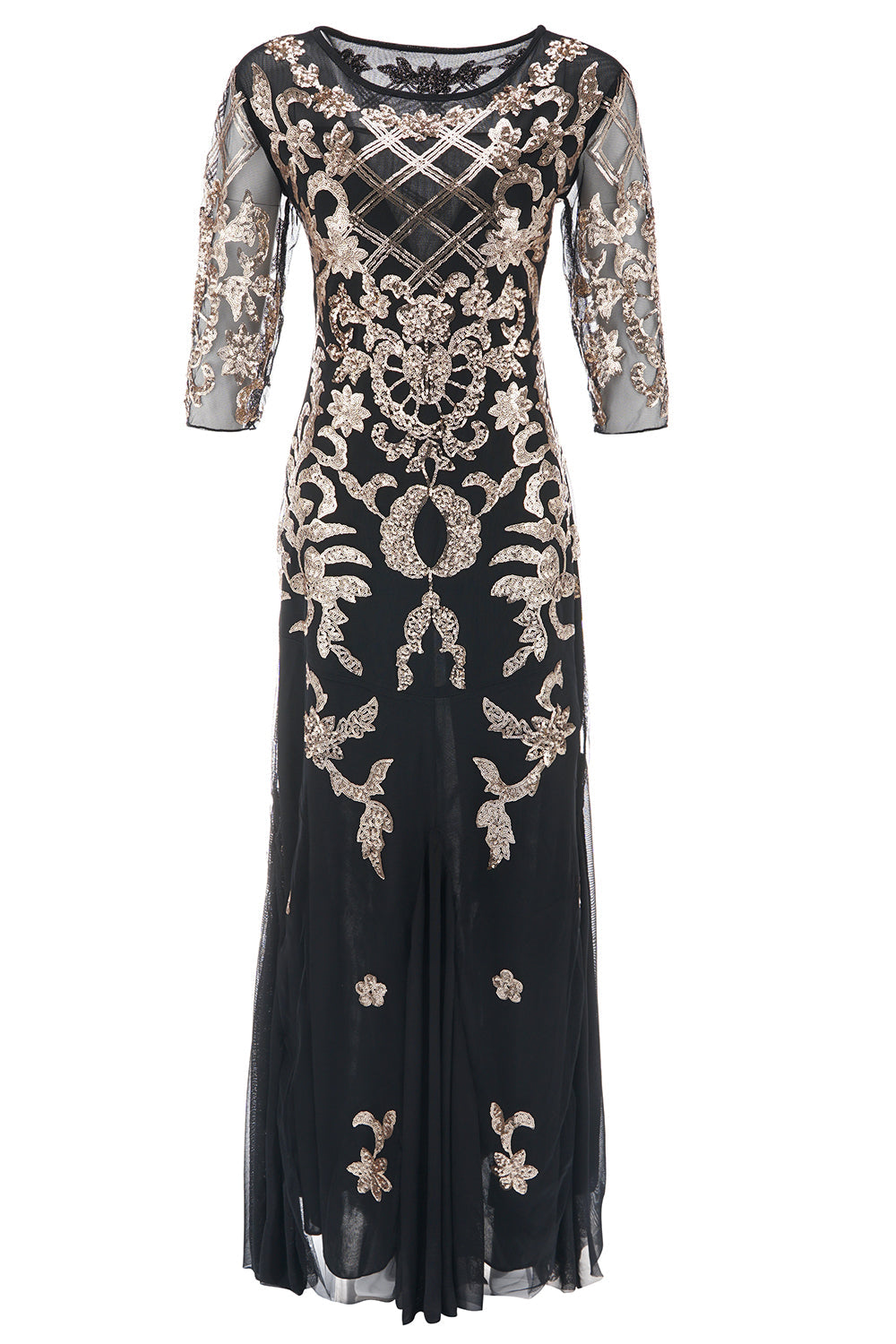 1920s Sequined Flapper Dress