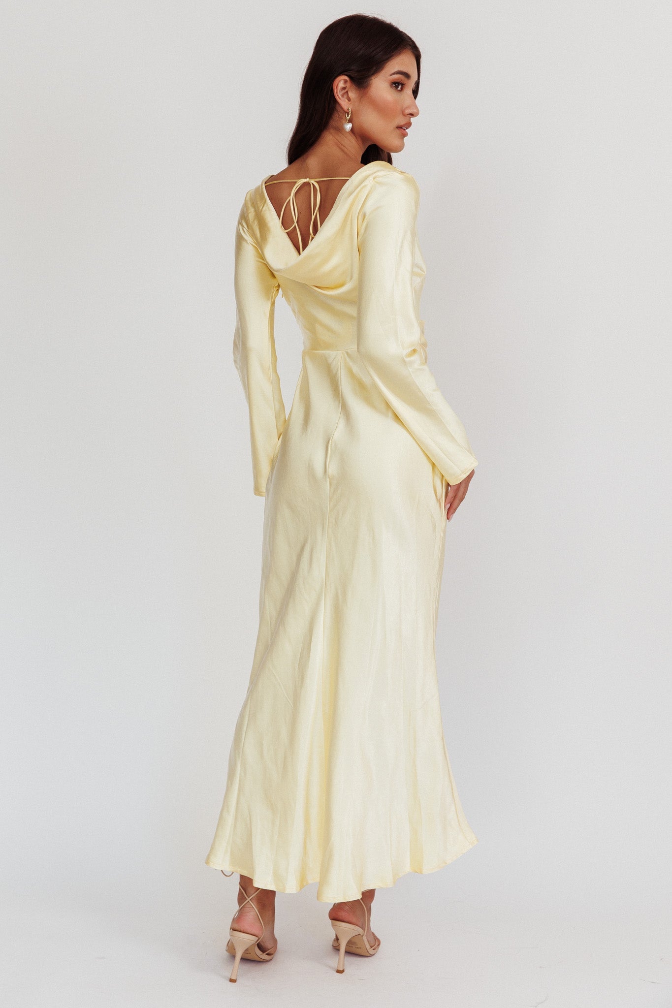 Loveland Cowl Back Midi Dress Butter