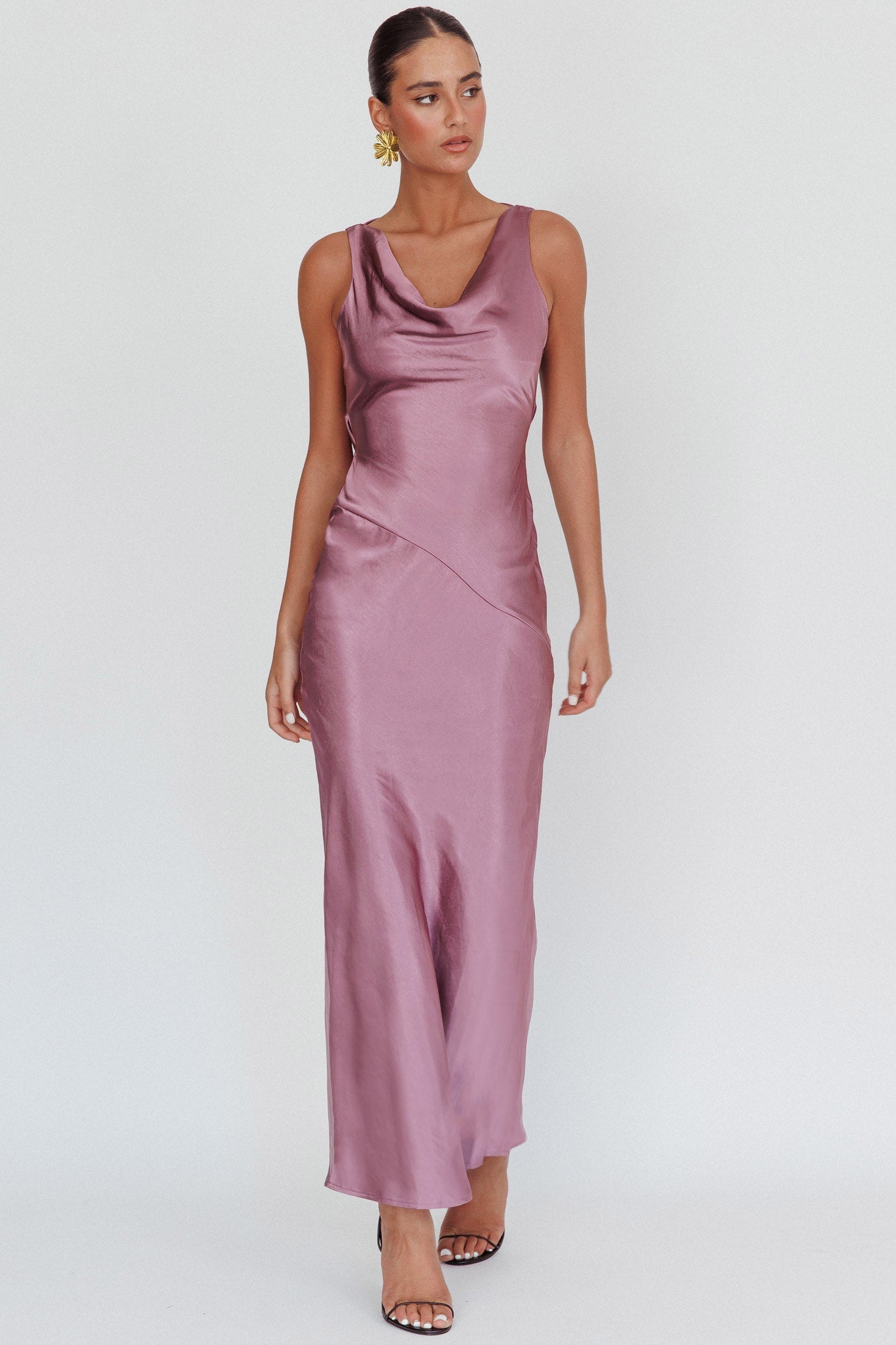 Cassiopeia Open Back Maxi Dress Grape