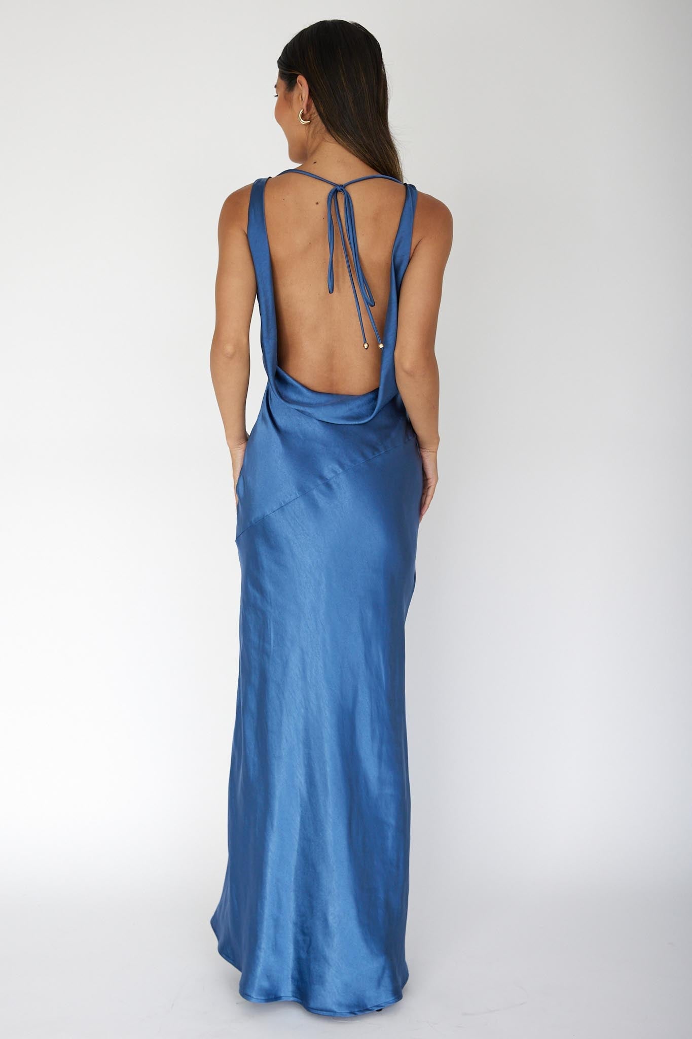 Cassiopeia Open Back Maxi Dress Navy