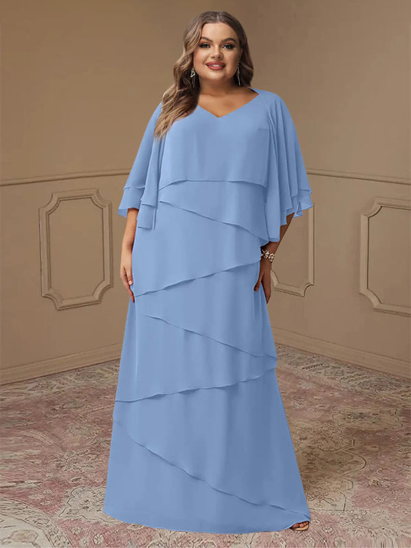 Sheath/Column V-Neck Mother of the Bride Dresses with Jacket