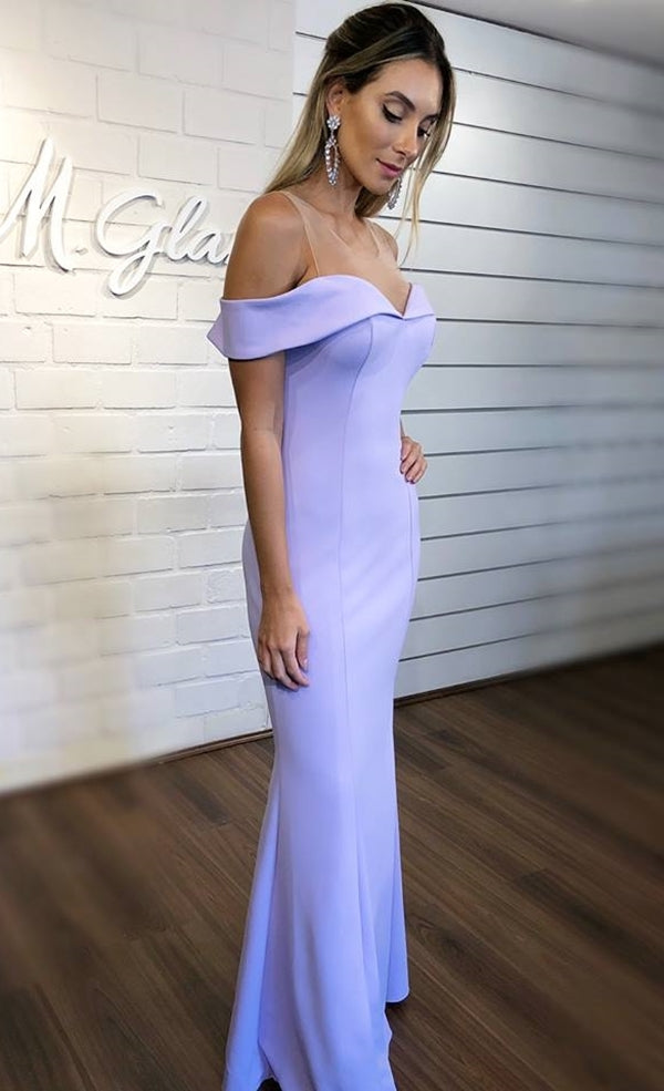 Unique Satin Evening Gowns Sheath/Column Pink Prom Dresses