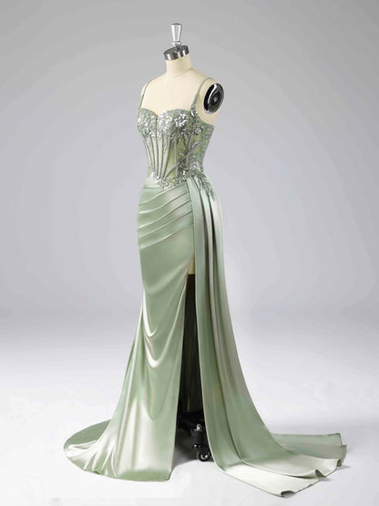 Verona Sweetheart Neckline Prom Dresses with Rhinestone Sequins