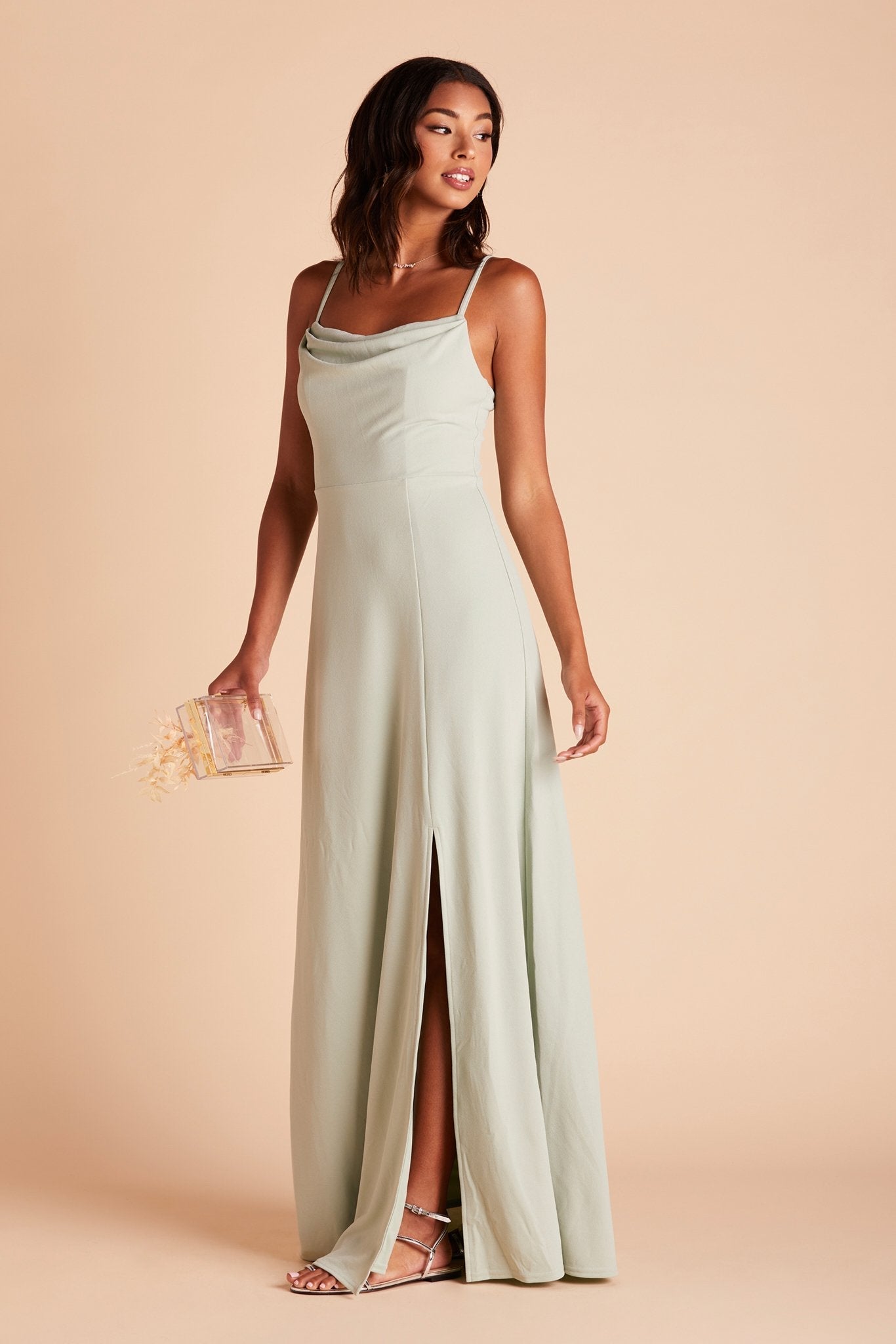 Ash Crepe Dress - Sage