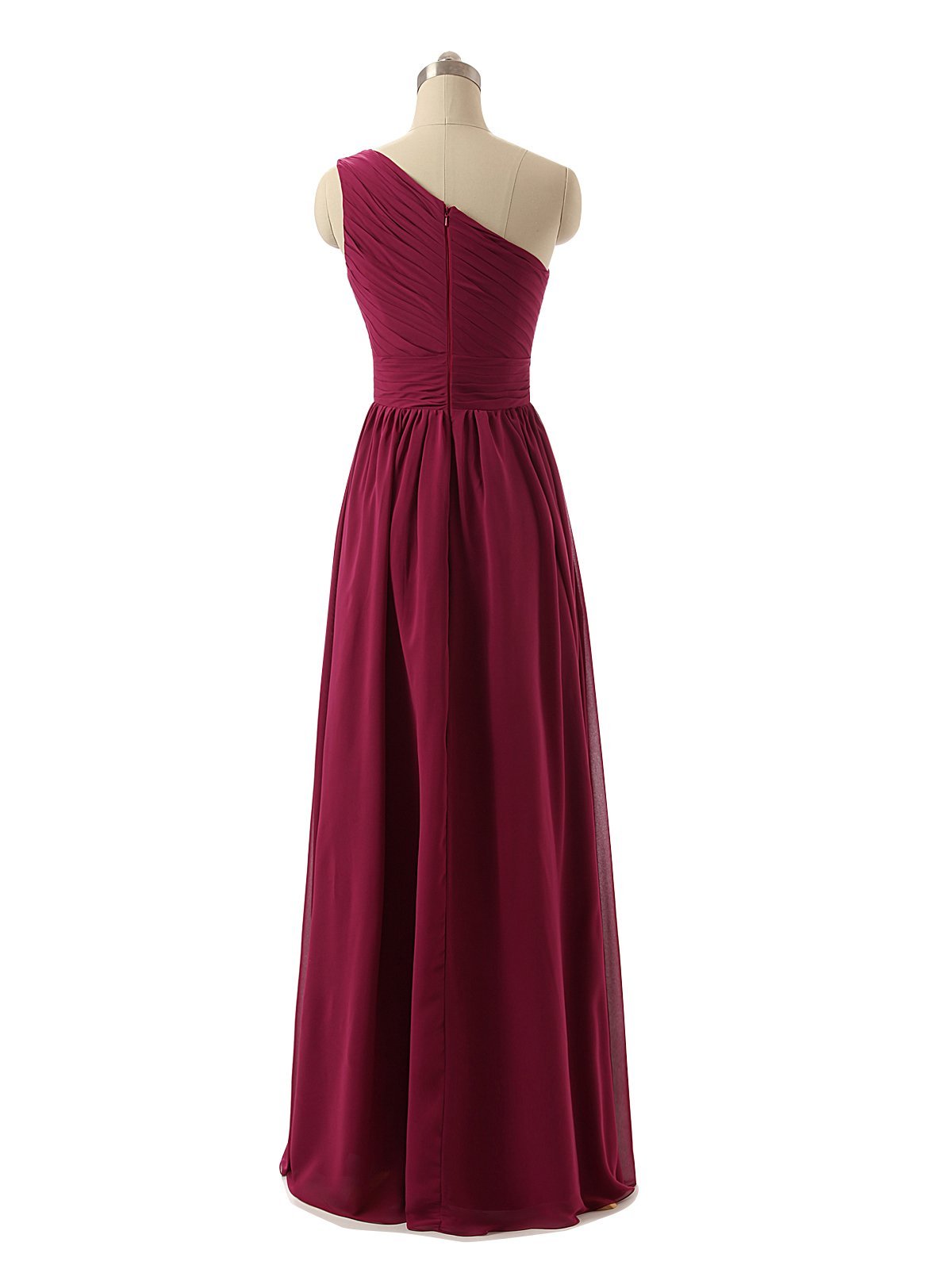 Glamorous Chiffon One Shoulder Neckline Floor-length A-line Bridesmaid Dresses