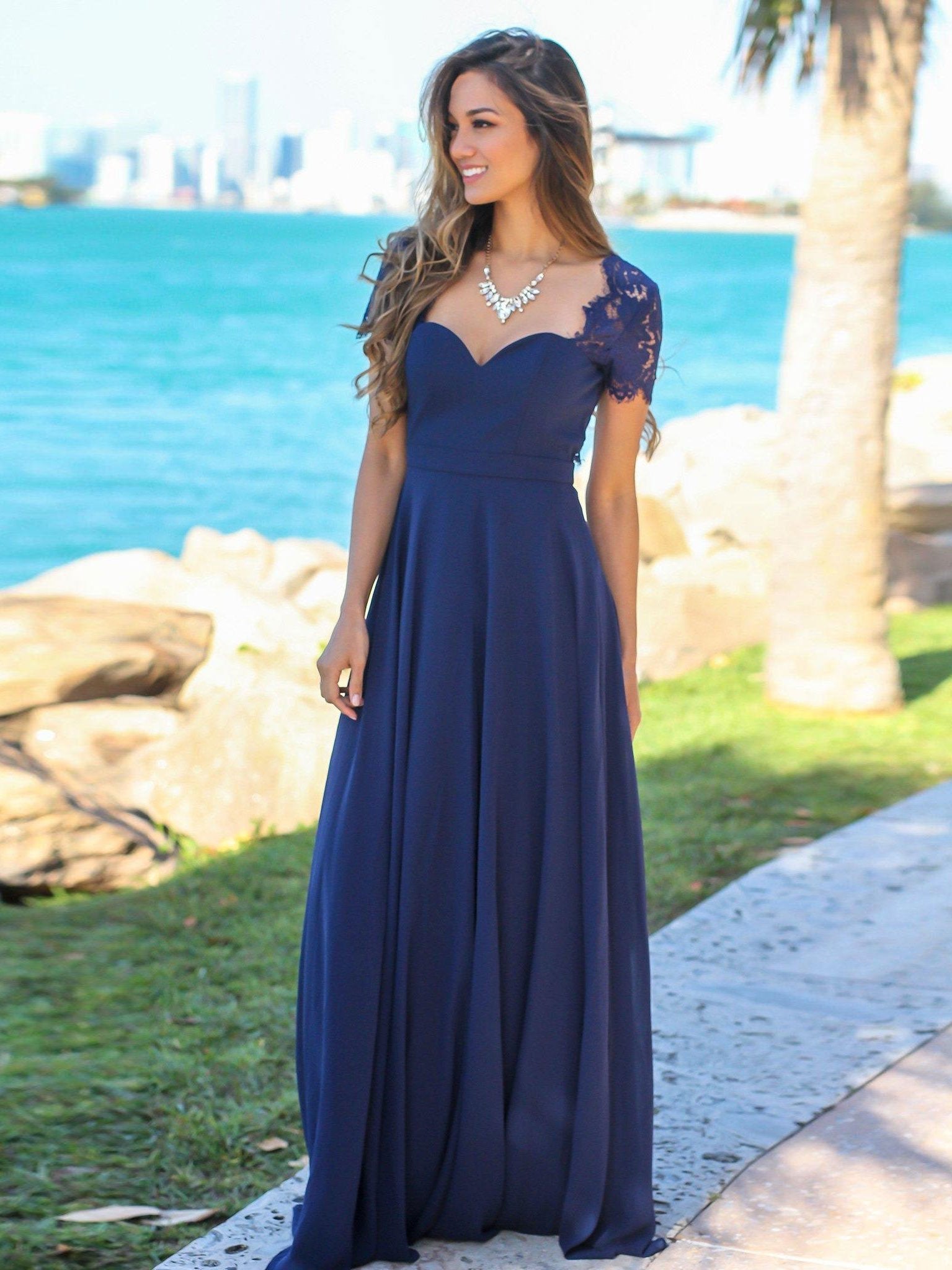 Romantic Chiffon Sweetheart Neckline A-line Bridesmaid Dresses With Appliques