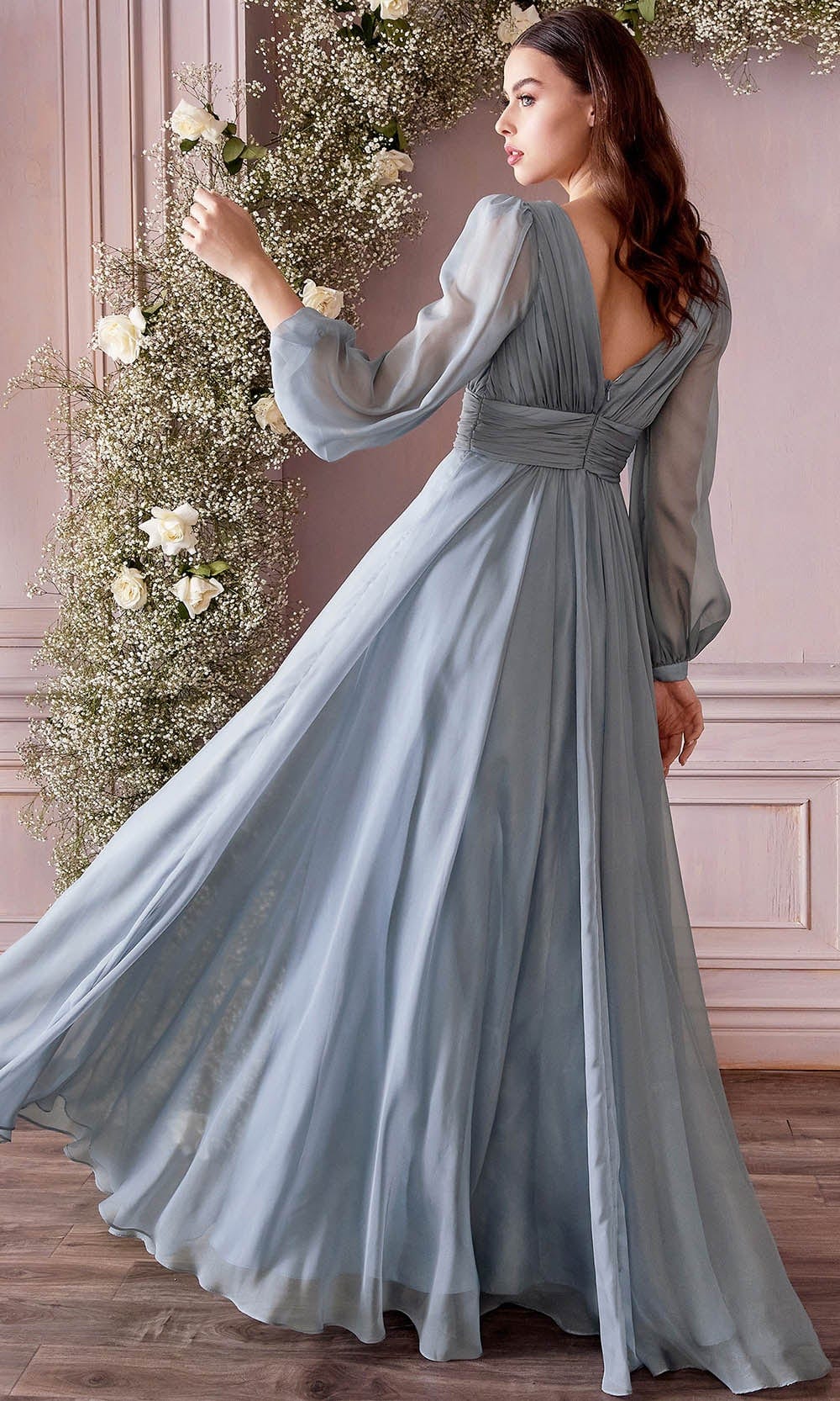 Cinderella Divine CD0192 - Bishop Sleeve Evening Dress