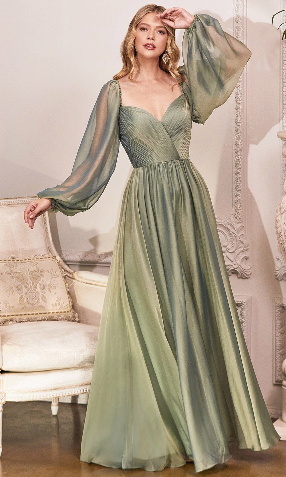 Cinderella Divine CD243 - A-Line Evening Dress