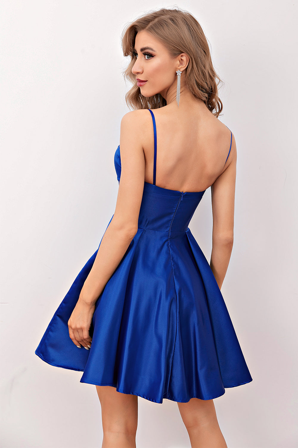 Royal Blue Short Prom Homecoming Dress